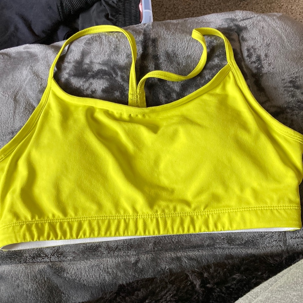 Neon green bra